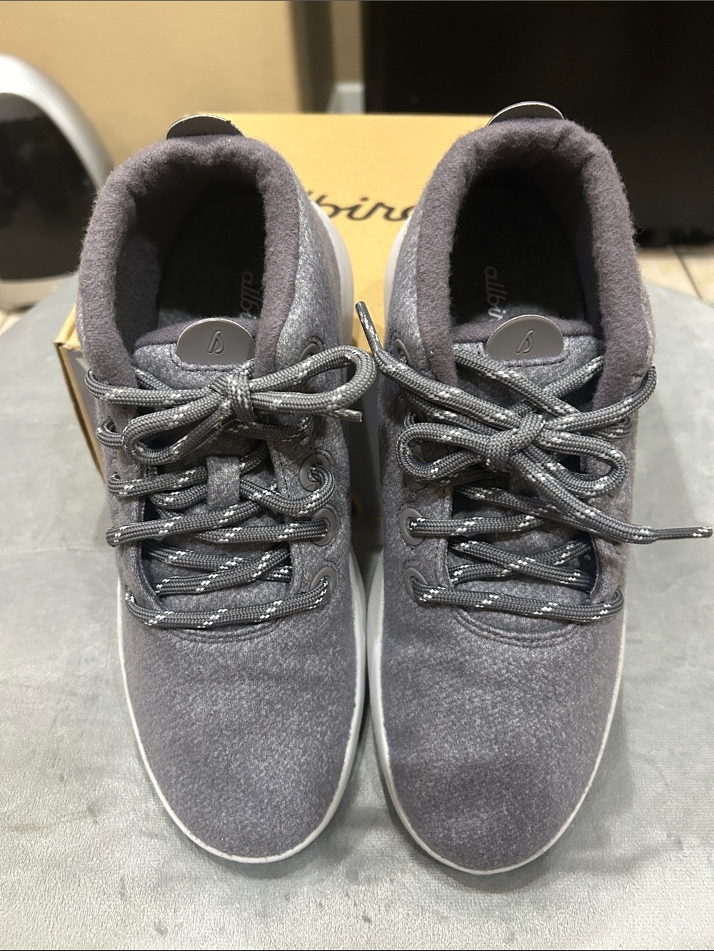 allbirds Gray Wool Lace-Up Ankle Booties